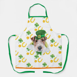 Wire Fox Holiday Wohngestaltung St Patrick's Day D Schürze