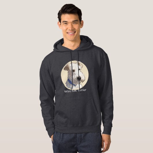 Wire Fox Terrier Art Hoodie (Vorne ganz)