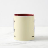 Wire Fox Terrier Art Tasse (Zentrum)