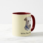 Wire Fox Terrier Art Tasse (VorderseiteRechts)