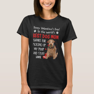 Wire Fox Terrier Best Dog Mama Valentinstag Funny T-Shirt