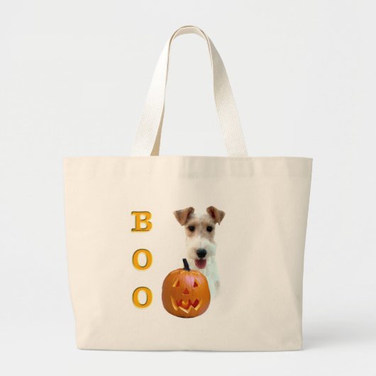 Wire Fox Terrier Boo Jumbo Stoffbeutel (Vorne)