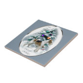 Wire Fox Terrier Christmas Fliese (Seite)