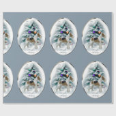 Wire Fox Terrier Christmas Geschenkpapier (Flach)