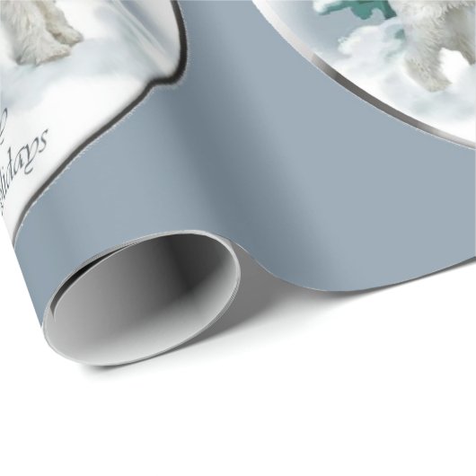 Wire Fox Terrier Christmas Geschenkpapier (Rolleneckpunkt)