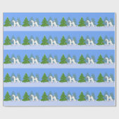 Wire Fox Terrier Decoration Weihnachtsbaum - Wald Geschenkpapier (Flach)