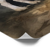 Wire Fox Terrier Dog Art Print Poster (Ecke)