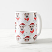 Wire Fox Terrier Dog Breed Christmas Stars Kaffeetasse (VorderseiteRechts)