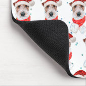 Wire Fox Terrier Dog Breed Christmas Stars Mousepad (Ecke)