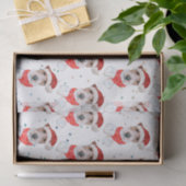 Wire Fox Terrier Dog Breed Christmas Stars Seidenpapier (Geschenk)