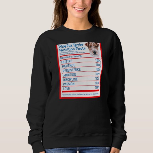 Wire Fox Terrier Dog Breed Eigentümer Funny Nutrit Sweatshirt (Vorderseite)
