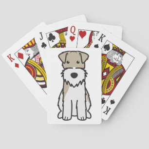 Wire Fox Terrier Dog Cartoon Spielkarten