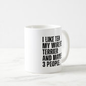 Wire Fox Terrier Dog Eigentümer Funny Tee Lover Kaffeetasse (VorderseiteRechts)
