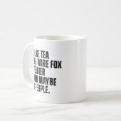 Wire Fox Terrier Dog Eigentümer Funny Tee Lover Kaffeetasse (Vorderseite Links)