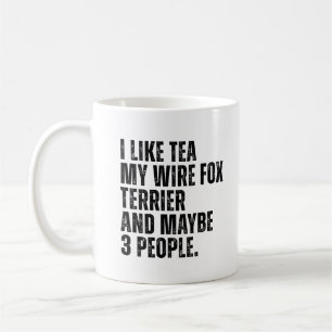 Wire Fox Terrier Dog Eigentümer Funny Tee Lover Kaffeetasse