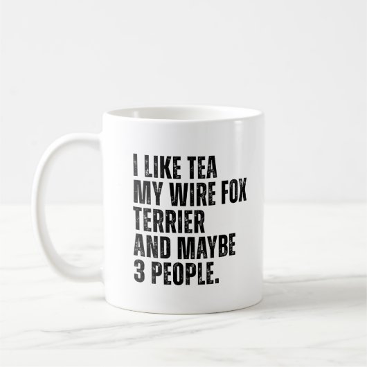 Wire Fox Terrier Dog Eigentümer Funny Tee Lover Kaffeetasse (Links)