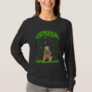 Wire Fox Terrier Dog Irish Green Kleeblatt C St Pa T-Shirt