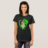 Wire Fox Terrier Dog St Patricks Day Lover Irish S T-Shirt (Vorne ganz)