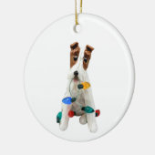 Wire Fox Terrier Dog Weihnachtsschmuck (Links)