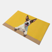Wire Fox Terrier Doormat Art Fußmatte (Schrägansicht)