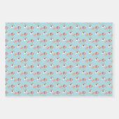 Wire Fox Terrier feiert Wrapping Papers Geschenkpapier Set (Vorderseite 2)