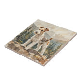 Wire Fox Terrier Fliese (Seite)