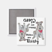 Wire Fox Terrier Geschirrspüler Magnet (Vorderseite/Rückseite)