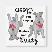 Wire Fox Terrier Geschirrspüler Magnet (Vorne)