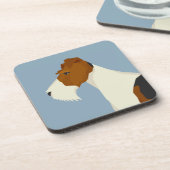 Wire Fox Terrier Getränkeuntersetzer (Linke Seite)