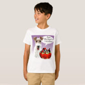 Wire Fox Terrier Halloween Candy T-Shirt (Vorne ganz)