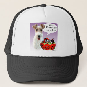 Wire Fox Terrier Halloween Candy Truckerkappe