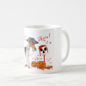 Wire Fox Terrier Halloween Kaffeetasse (VorderseiteRechts)