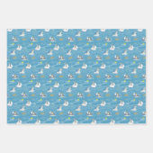 Wire Fox Terrier Happy Holidays Wrapping Papers Geschenkpapier Set (Vorderseite 2)