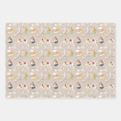 Wire Fox Terrier Happy Holidays Wrapping Papers Geschenkpapier Set (Vorderseite 3)