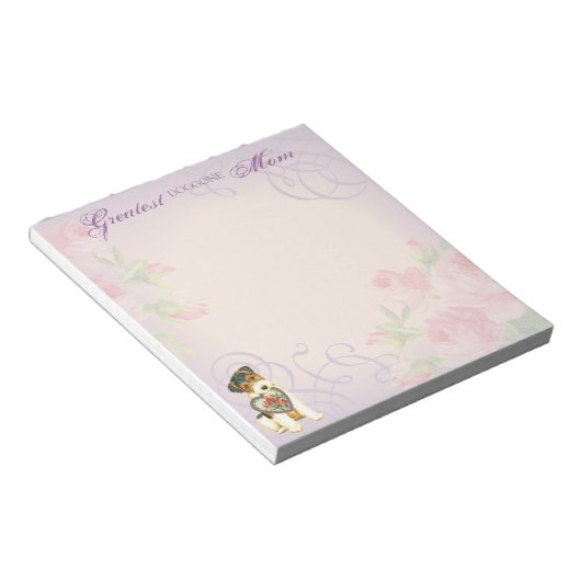 Wire Fox Terrier Heart Mama Notizblock (angewinkelt)