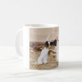 Wire Fox Terrier Herbst Kaffeetasse (Vorderseite Links)