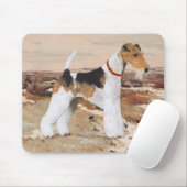 Wire Fox Terrier Herbst Mousepad (Mit Mouse)