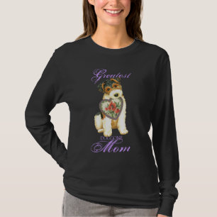 Wire Fox Terrier Herz Mama Long Sleeve T - Shirt