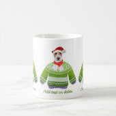 Wire Fox Terrier Holiday Tragend Ugly Sweater Xmas Kaffeetasse (Mittel)