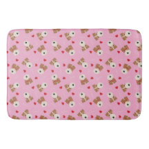 Wire Fox Terrier Hund Herz Brille Muster Pink