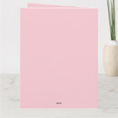 Wire Fox Terrier Hund Herz Brille Rosa Karte (Rückseite)