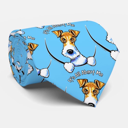 Wire Fox Terrier IAAM Krawatte (Gerollt)