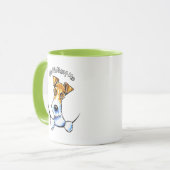 Wire Fox Terrier IAAM Tasse (Vorderseite Links)