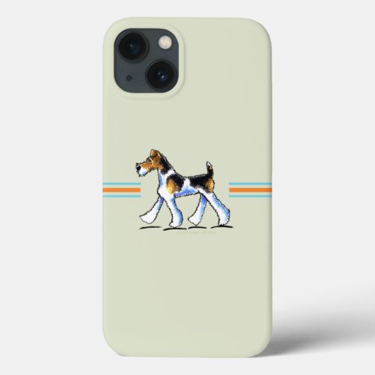Wire Fox Terrier in Bewegung Case-Mate iPhone Hülle (Rückseite)