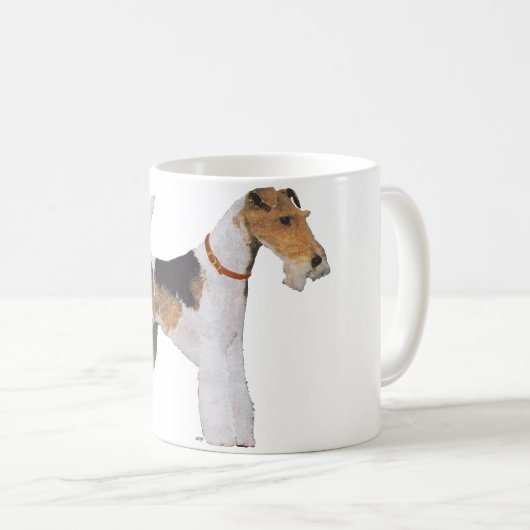 Wire Fox Terrier Kaffeetasse (VorderseiteRechts)