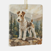 Wire Fox Terrier Keramikornament (Rechts)