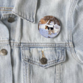 Wire Fox Terrier lässt es Weihnachten schnee Button (Beispiel)
