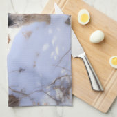 Wire Fox Terrier lässt es Weihnachten schnee Geschirrtuch (Viertel Falte)