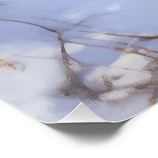 Wire Fox Terrier lässt es Weihnachten schnee Poster (Ecke)