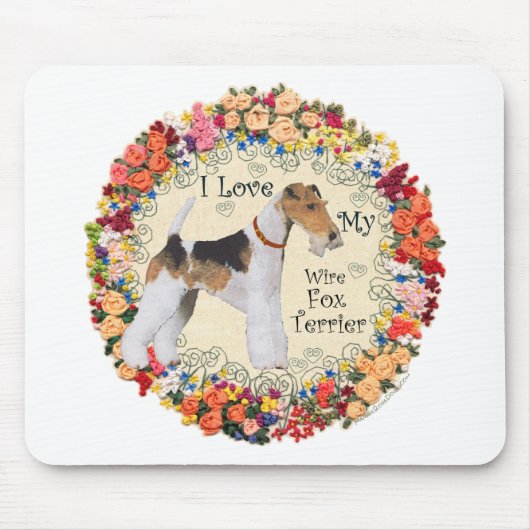 Wire Fox Terrier Liebe Mousepad (Vorne)